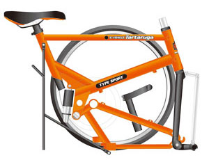 タルタルーガ自転車タイプS折畳み初期イメージ