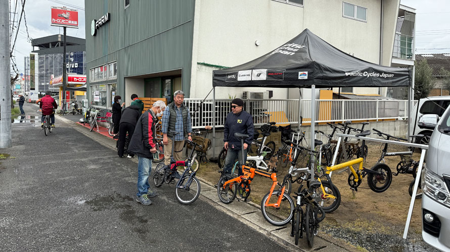 タルタルーガ自転車店頭試乗会飛行機輪行倉敷